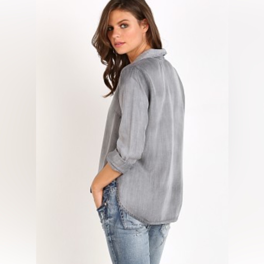 Bella Dahl Gray Denim Shirt